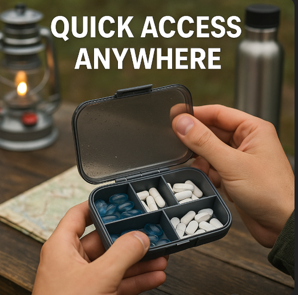 Portable Travel Pill Organizer